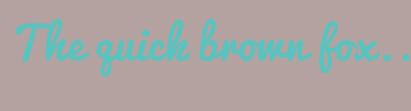 Image with Font Color 59C3BF and Background Color B3A2A0